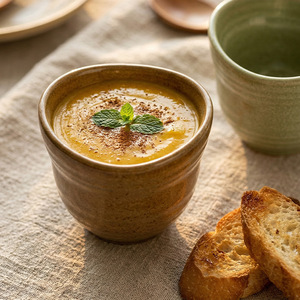 ถ้วยชาเซรามิกสไตล์ญี่ปุ่น ถ้วยกาแฟเอสเพรสโซ่เซรามิกทรงไม่สมมาตร สำหรับใช้ในบ้านและร้านอาหาร - Product Image 3