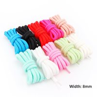 Lacets Ronds Épais en Coton Torsadé, Couleur Personnalisée, pour Chaussures Dunk, Lacets Ronds et Plus Épais