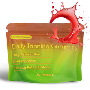 Gomitas de bronceado diario de 60 Ct con vitamina C para un equilibrio natural y bolsa de apoyo para el bienestar diario - Product Image 1