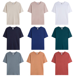 เสื้อยืดคอกลมปักลายพิมพ์ลายตามสั่งทรงหลวมไหล่ตกสำหรับผู้ชาย - Product Image 1