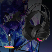 Vente en gros de casques de jeu dynamiques RVB sur l'oreille gros casques de jeu à faible latence pour PS4 PS5 PC