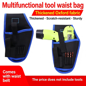 Green Forest Multifunctional Electrician's Bag, Electric Drill <b>Tool</b> Waist Bag, Oxford Cloth Waist Bag, Hardware <b>Tool</b> Bag, <b>Small</b> - Product Image 2