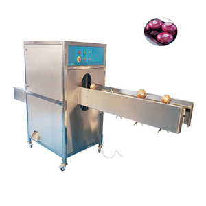 Máquina peladora y cortadora de cebolla picadora industrial de alta calidad con corte de extremo verde - Product Image 3