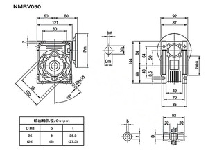 0.55kw 550W động cơ một pha dọc 220V lớn/nhỏ mặt bích nhôm nhỏ nhà ở + nmrv50 Worm Gear Reducer - Product Image 6