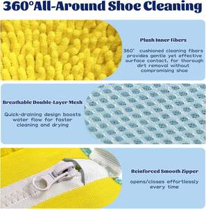 Durable Zipper Plush Shoe <b>Washing</b> <b>Machine</b> Bag Reusable Large Capacity Washable Bag for Shoes and Sneakers - Product Image 3