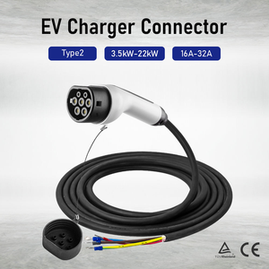 Nuevo Cable de Carga para Vehículos Eléctricos de 16A 32A Trifásico Tipo 2 7KW 11KW 22KW Modo 3 5m 10m Cable de Extensión para Carga de Automóviles - Product Image 4