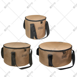 Mydays Outdoor Canvas Camping Cookware Storage Bag With Pot Cover Large Medium <b>Small</b> Outdoor <b>Bucket</b> Shape Tote Bag - Product Image 5