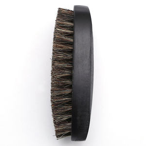 <span class=keywords><strong>Brosse</strong></span> à <span class=keywords><strong>barbe</strong></span> en poils de sanglier de haute qualité avec logo personnalisé, en bois noir, vente directe d'usine, poils de sanglier sauvage, pour cadeau masculin - Product Image 6