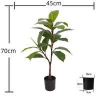 Bonsaï en plastique de haute qualité, arbre de chêne en pot, durable et écologique, pour la décoration de table et de la maison