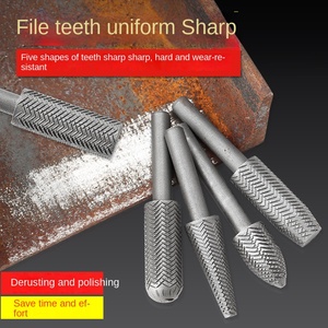 Xoay Nhỏ Điện Mài Đầu Thép Len Tập Tin Cho Chế Biến Gỗ Mềm Kim Loại Loại Bỏ Rỉ Công Cụ Đánh Bóng Công Cụ Mài Mòn - Product Image 3