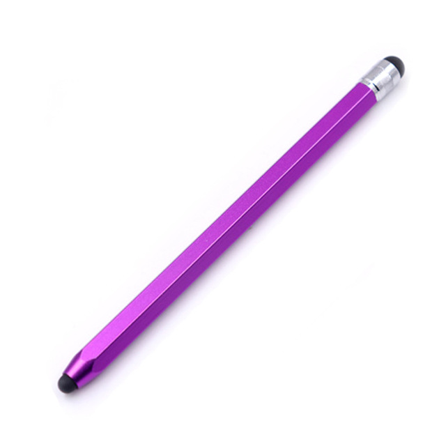 Hexagonal Pencil Shaped Touch Pen Double Replacement Rubber Tip Handwriting Pen for Touch Screen Tablet Mobile Phone