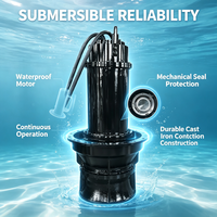 Pompe axiale submersible à économie d'énergie, multi-spécifications de puissance, pompe à hélice pour système d'irrigation et de drainage agricole