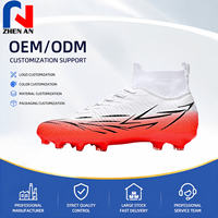 Chaussures de football AG FG avec semelle extérieure en TPU, tissu PU professionnel, personnalisables, pour entraînement en extérieur, automne, unisexe, fabrication en usine