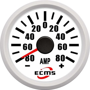 Ampèremètre pour système électrique de camping-car 52 mm 316L pour yachts, bateaux et camping-cars 80A 150A Capteur inclus - Product Image 2