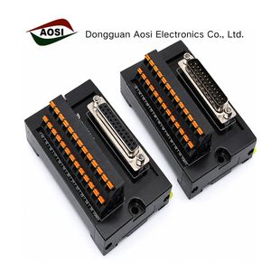 Módulo de Interfaz AOSI DB25 D-Sub para Montaje en Riel DIN, Placa de Conexión DB25 Macho-Hembra, Bloques de Terminales DB25 - Product Image 1