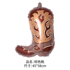 Cappello da Cowboy, Stivali da Cowboy, Palloncini, Decorazioni per Feste a Tema Western, <span class=keywords><strong>Fattoria</strong></span>, Cowgirl, Rodeo, <span class=keywords><strong>Compleanno</strong></span> - Product Image 6