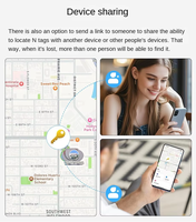 Traceur intelligent anti-perte compatible avec Apple Find My et Android Find Hub pour retrouver clés, bagages, sacs à dos, animaux de compagnie et enfants