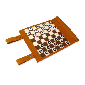 Jeu de backgammon enroulable sur mesure en cuir PU, avec jeu éducatif, idéal pour les voyages - Product Image 3