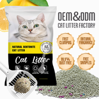 Litière pour chat professionnelle OEM ODM, écologique, la plus vendue, à forte absorption, longue durée, sûre pour les animaux, litière pour chat en bentonite