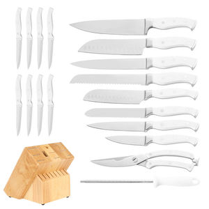 Premium All‑in‑One Professional 19 Piece Stainless Steel Kitchen <b>Knife</b> <b>Set</b> with Wooden Storage Block - Product Image 6