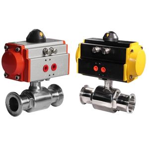 Válvula de Bola Higiénica de 2 Vías con Conexión Tri-Clamp SS316 - Product Image 1