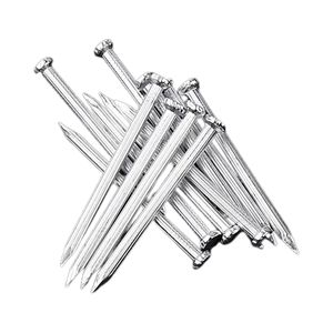 Clous en fil d'acier à tête plate courants, tige lisse, zingués, galvanisés, calibre 2 - Product Image 3