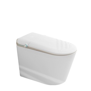 WC intelligent U2 à chasse d'eau par siphon, 4L, à poser au sol, en céramique, électrique, avec fonction lavage, séchage et bouclier anti-foam - Product Image 1