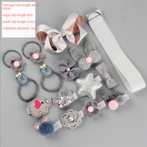 Set de Pinzas para el Cabello Lindos Accesorios para Niña Diadema de Dibujos Animados Lazo Flor Animal Horquilla Anillo para el Pelo Accesorios para Niños - Product Image 6