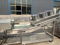 Professionele leverancier PLC-gestuurde automatische flitsdroogmachine met hete ventilator voor groenteverwerking, SUS304 materiaal