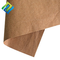 Tela de Papel Kraft Biodegradable con Revestimiento de Resina de Doble Cara, Lavable, Ecológica, Cuero Vegano para Proyectos de Costura y Manualidades