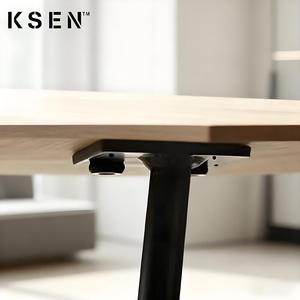 Table basse ronde en métal et bois de style nordique, design simple et moderne, <span class=keywords><strong>fer</strong></span> <span class=keywords><strong>forgé</strong></span>, T0794 - Product Image 5