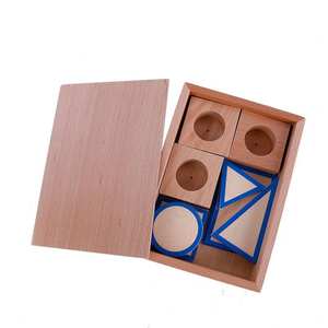Mainan Edukasi Balok Bangunan Geometris Kayu Solid Montessori untuk Anak Laki-laki dan Perempuan - Product Image 3