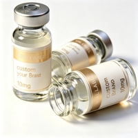 Autocollants pour flacons de peptides végétaux, soins naturels de la peau, imperméables, 2 ml, 10 ml, 15 ml, pour poudre de peptides à base de plantes