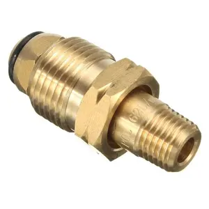 Stove Tanks Connecter 6mm Brass MNPT Propane LP Gas Cylinder Fitting Full Flow POL Quick Connector