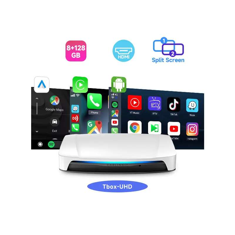 Carlinkit Tbox Uhd Hdmi Usb Android 13 Sdm660 128 ГБ Carplay Android Auto Magicbox Wireless Car Play Box Youtube Netflix