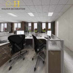 <span class=keywords><strong>Bureau</strong></span> d'ordinateur moderne Ensemble table et chaises en bois Mobilier de salle de réunion Design - Product Image 6