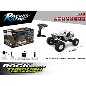 Coche de Control Remoto 4WD 2.4G 1/10 RC <span class=keywords><strong>Rock</strong></span> Crawler con Suspensión Independiente, Neumáticos TPR de Alta Adherencia, Luz LED, Camioneta Monstruo RC - Product Image 6