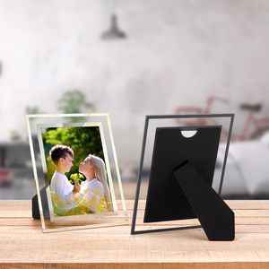 Wholesale Creative A4 <strong>A5</strong> Picture <strong>Frame</strong> Certificate Photo <strong>Frame</strong> Glass 4x6 5x7 6x8 Certificate <strong>A5</strong> Crystal Glass Photo <strong>Frame</strong> - Product Image 4