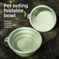 Bol pliable et portable en TPE personnalisable, directement de l'usine, pour l'alimentation des animaux de compagnie, tasse à eau et à nourriture pour chien et chat, idéal pour les voyages en plein air
