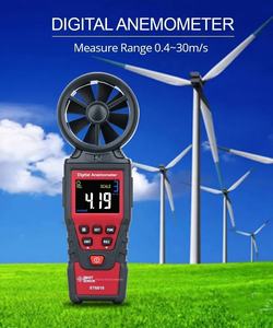 Dijital Anemometre Rüzgar Hızı Ölçer Hava Hızı Akış Ölçer Termometre Hava Akışı Sensörü Ölçüm Cihazı - Product Image 2