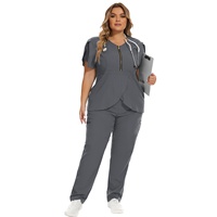 Uniforme de salon de beauté, pantalon droit uni en tissu Dobby, haut et pantalon en nylon, uniforme médical haut de gamme pour médecins