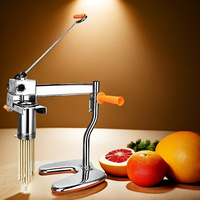 HAOJINGYI CH114 Extrudeuse à pâtes rapide 8 moules, usage domestique, manuelle, en acier inoxydable, pour 7 types de nouilles