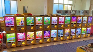 Thiết kế mới LED hiển thị nhựa viên nang Đồ chơi máy bán hàng tự động màn hình lớn cho 60-100 mét cig viên nang 1 năm bảo hành - Product Image 6