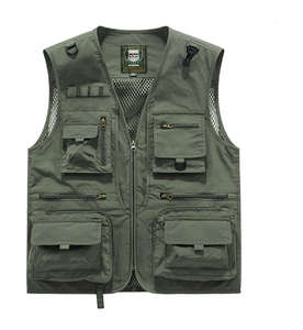 سترة عمل رجالية متعددة الاستخدامات للبيع بالجملة عبر الحدود، ملابس ترفيهية للعمل والأنشطة الخارجية وتسلق الجبال، بدون أكمام، دافئة ومتعددة الوظائف - Product Image 3