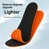 Semelles de chaussures à double couche, dessus en tissu doux, base en mousse rembourrée, semelles flexibles et légères pour baskets et chaussures décontractées