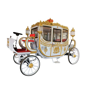 Exclusiva Carruaje Eléctrico de Estilo Real para Bodas, Carroza Victoria con 4 Ruedas, Carroza Familiar de Honor con Caballos a la Venta - Product Image 2