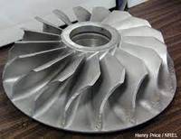 Roue de turbine en alliage de titane, moule d'investissement, fonderie de précision, accessoires de turbocompresseur de moteur à réaction, personnalisation