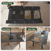 Table IGT de luxe légère en alliage d'aluminium pliable pour le camping