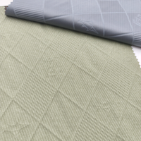 Tissu en Pongee Tricoté Effet Cuir Réfléchissant Argenté pour Doudoune, Tissu Tafta Coupe-Vent en PU Artificiel pour Vêtements – Vente en Gros