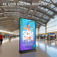 2025 85 pouces intérieur plein écran 4k Lcd Totem affiche publicité kiosque debout avec logiciel affichage de signalisation numérique pour centre commercial